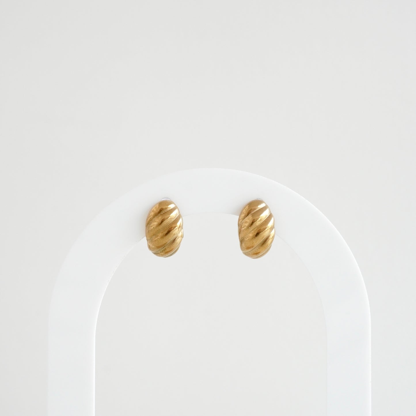 Aretes mini textura croissant