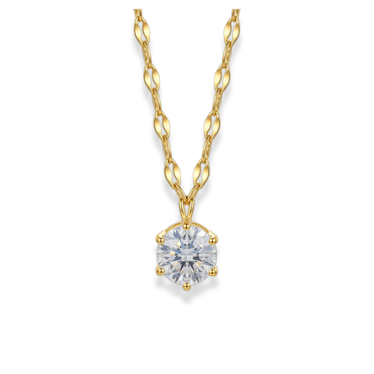 Cadena con dije de zirconia