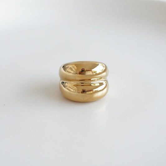 Anillo doble chuncky