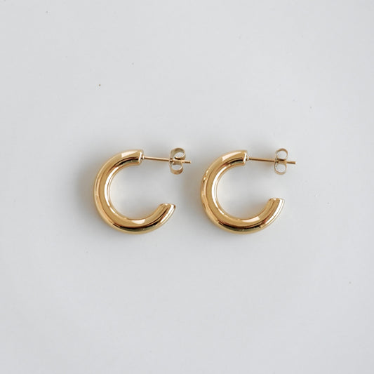 Hoops mini doradas