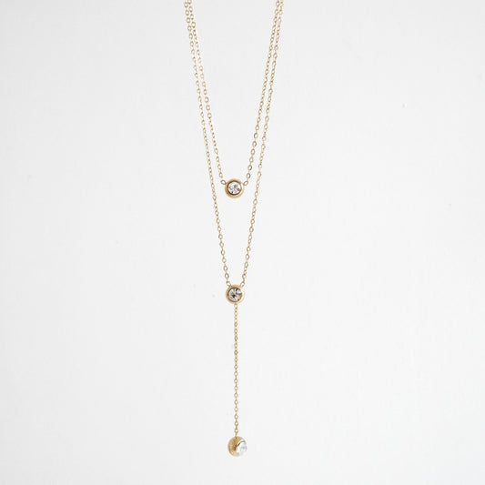 Set de cadena con colgante tipo corbatin
