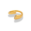 Anillo abierto con zirconia