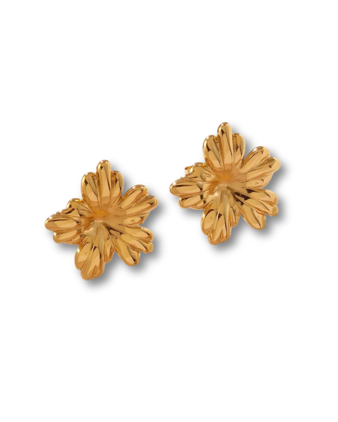 Aretes flores irregulares