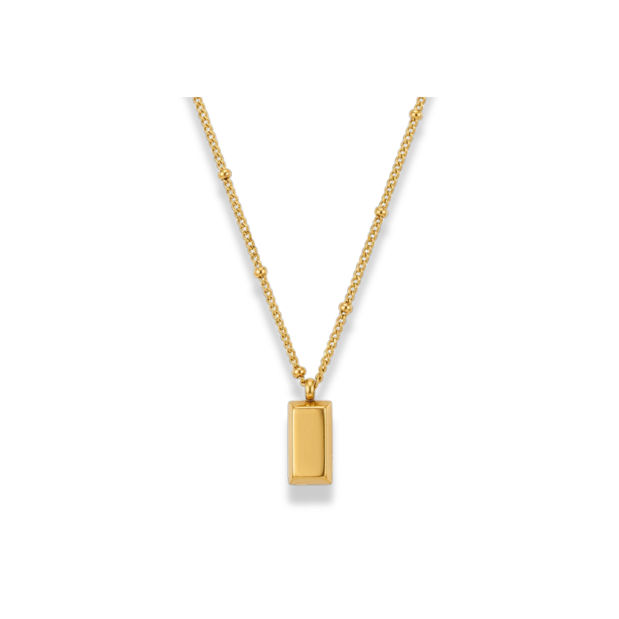Cadena con dije de placa