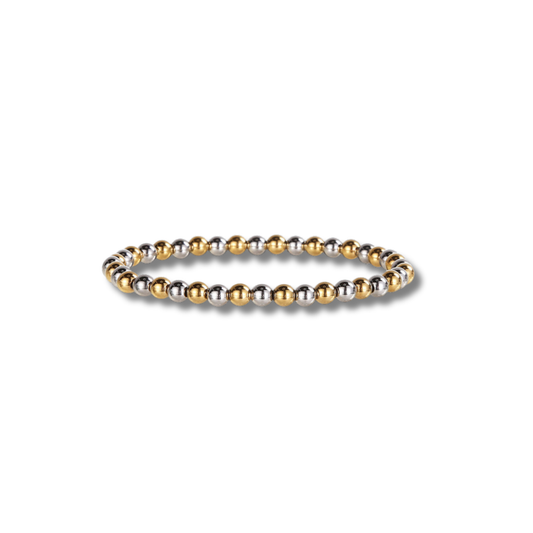 Pulsera bolitas bicolor 5mm