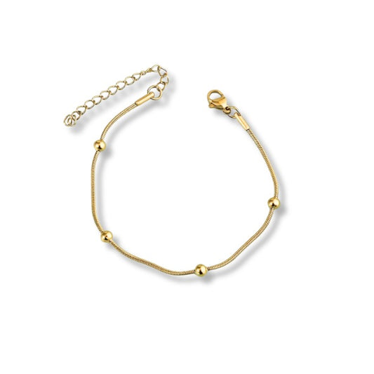 Pulsera de serpiente con bolitas