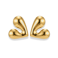 Aretes de corazón irregulares