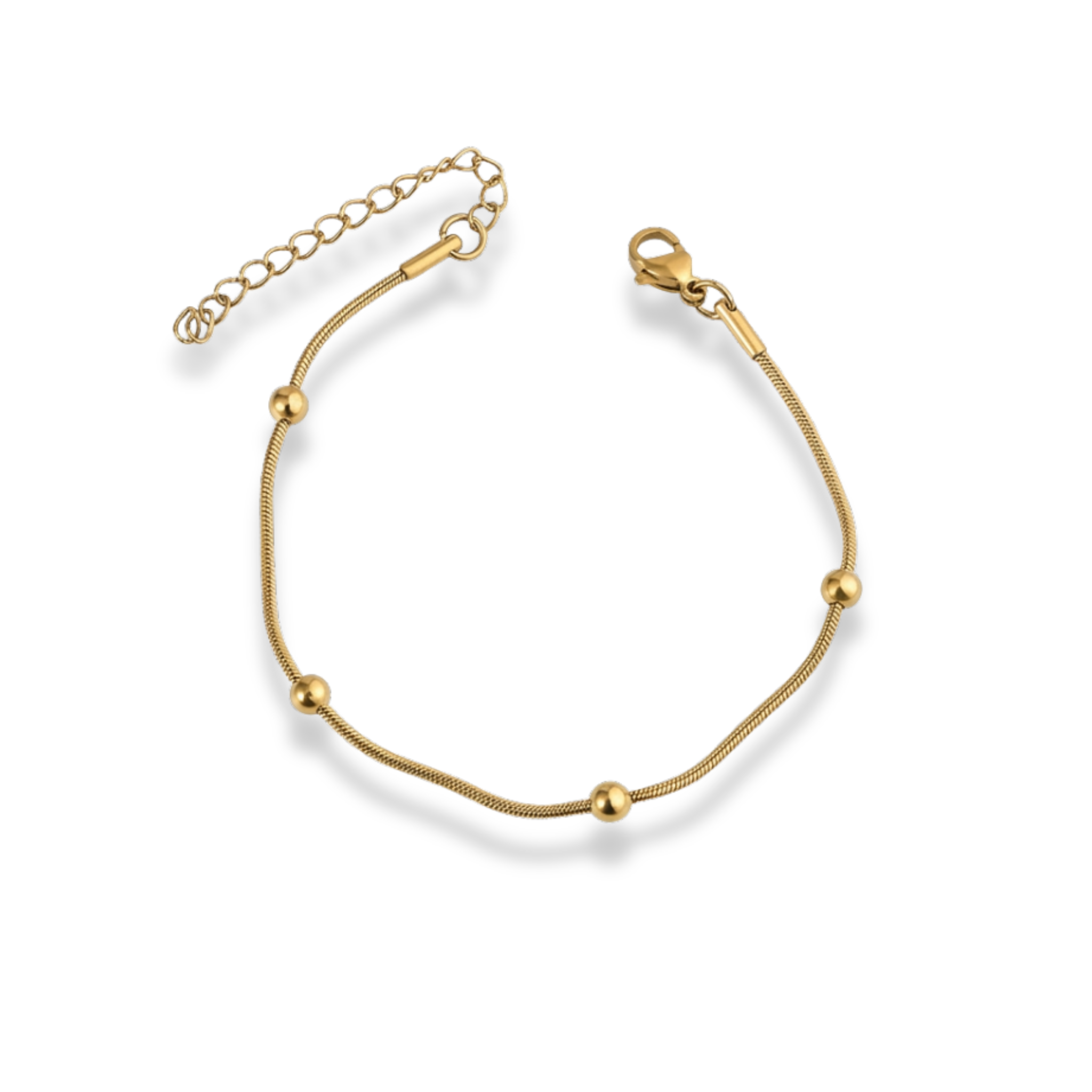 Pulsera lisa con bolitas