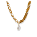 Cadena chunky con dije de perla
