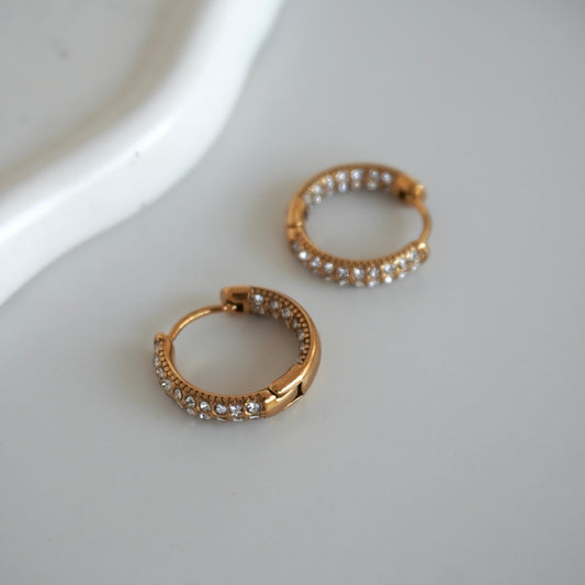 Hoops mini con zirconias