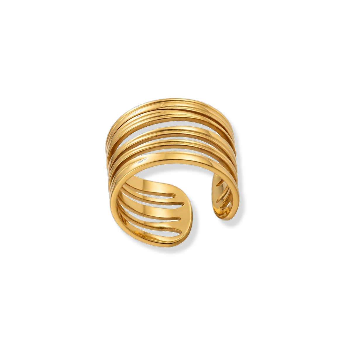 Anillo de líneas delgadas