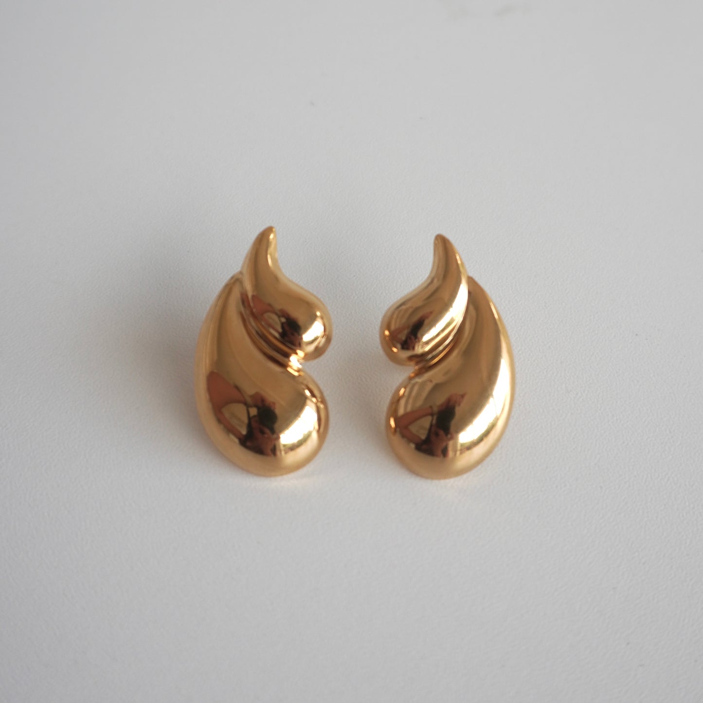 Aretes chuncky gota doble