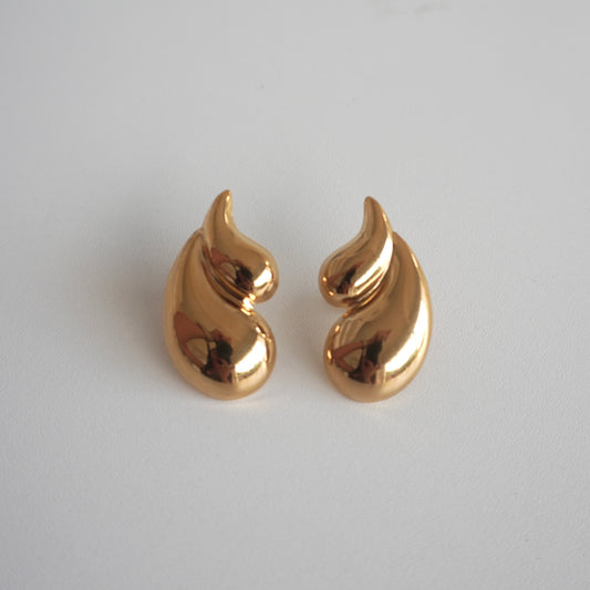 Aretes chuncky gota doble