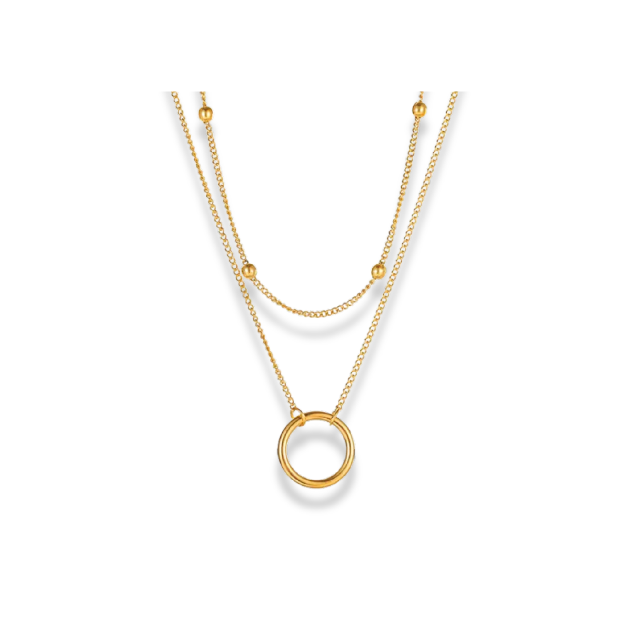 Set de cadenas dije de círculo