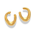 Aretes chuncky en forma de C