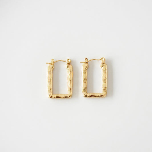Hoops rectangulares con textura