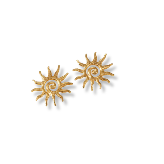 Aretes de sol hueco