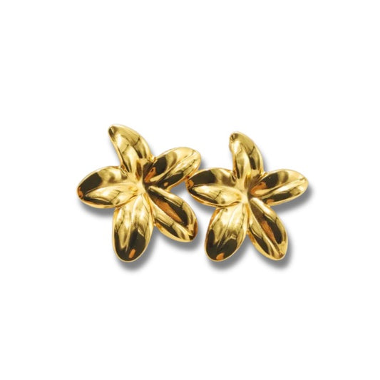 Aretes de flor tropical
