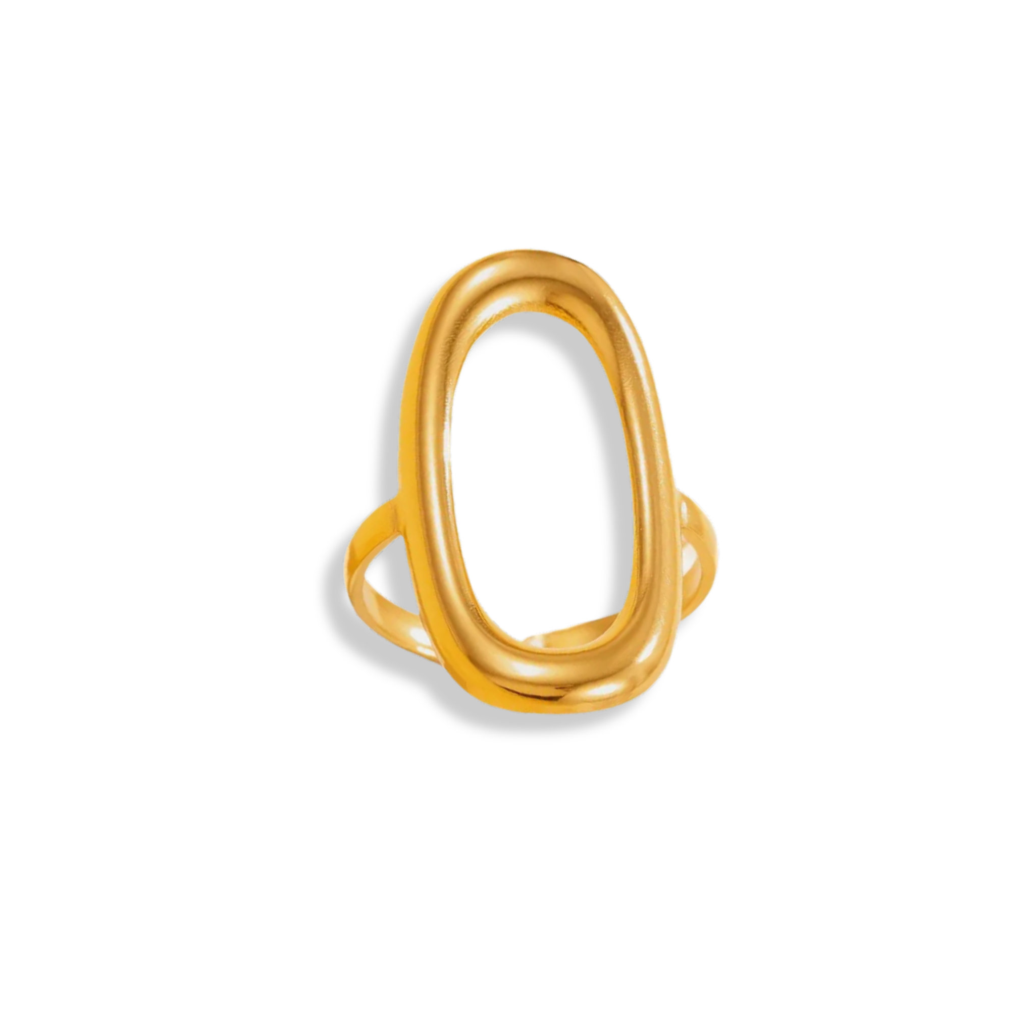 Anillo óvalo hueco