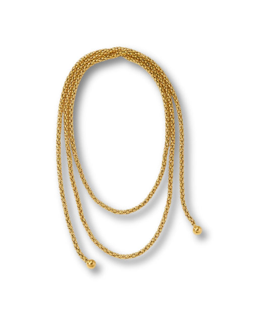 Cadena larga corbatín ajustable