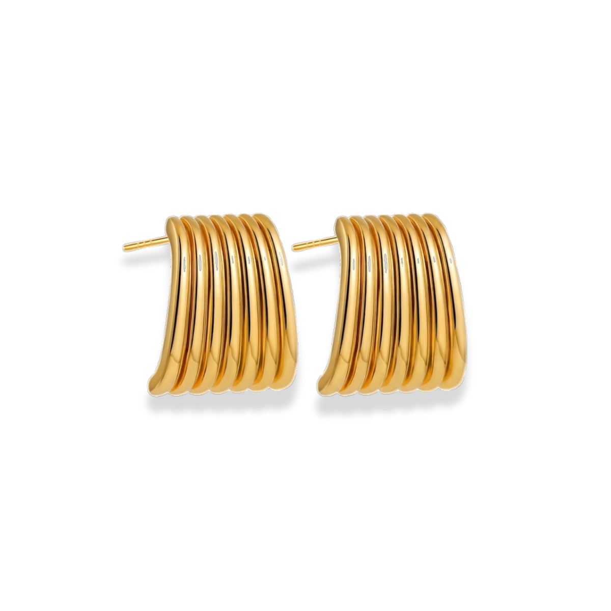 Aretes rectangulares con textura de líneas