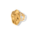 Anillo chunky tipo piedra texturizada