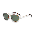 Gafas de sol verdes contorno animal print