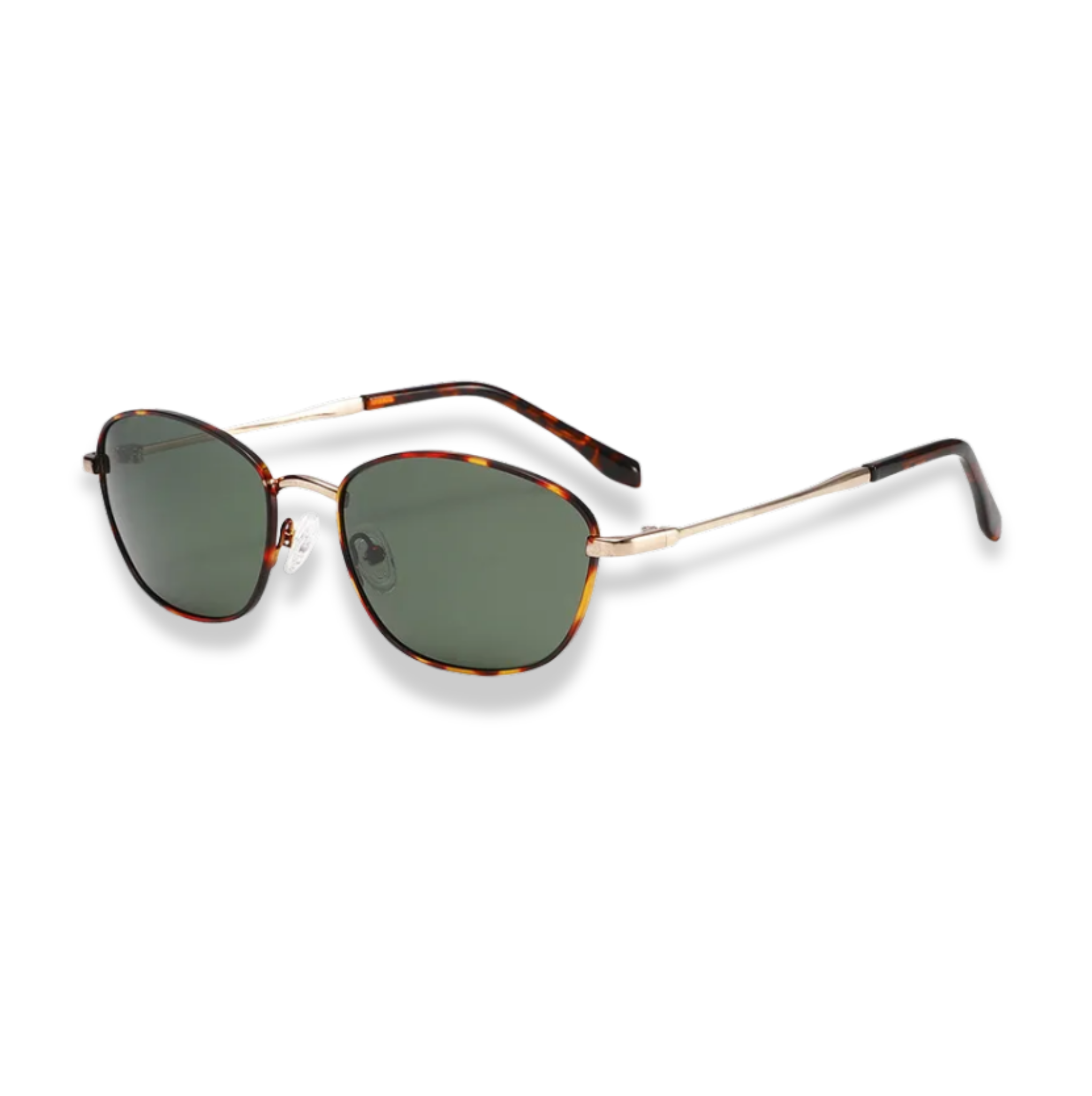 Gafas de sol verdes contorno animal print