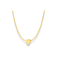 Cadena con dije de corazón liso