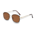 Gafas de sol mica café y contorno negro