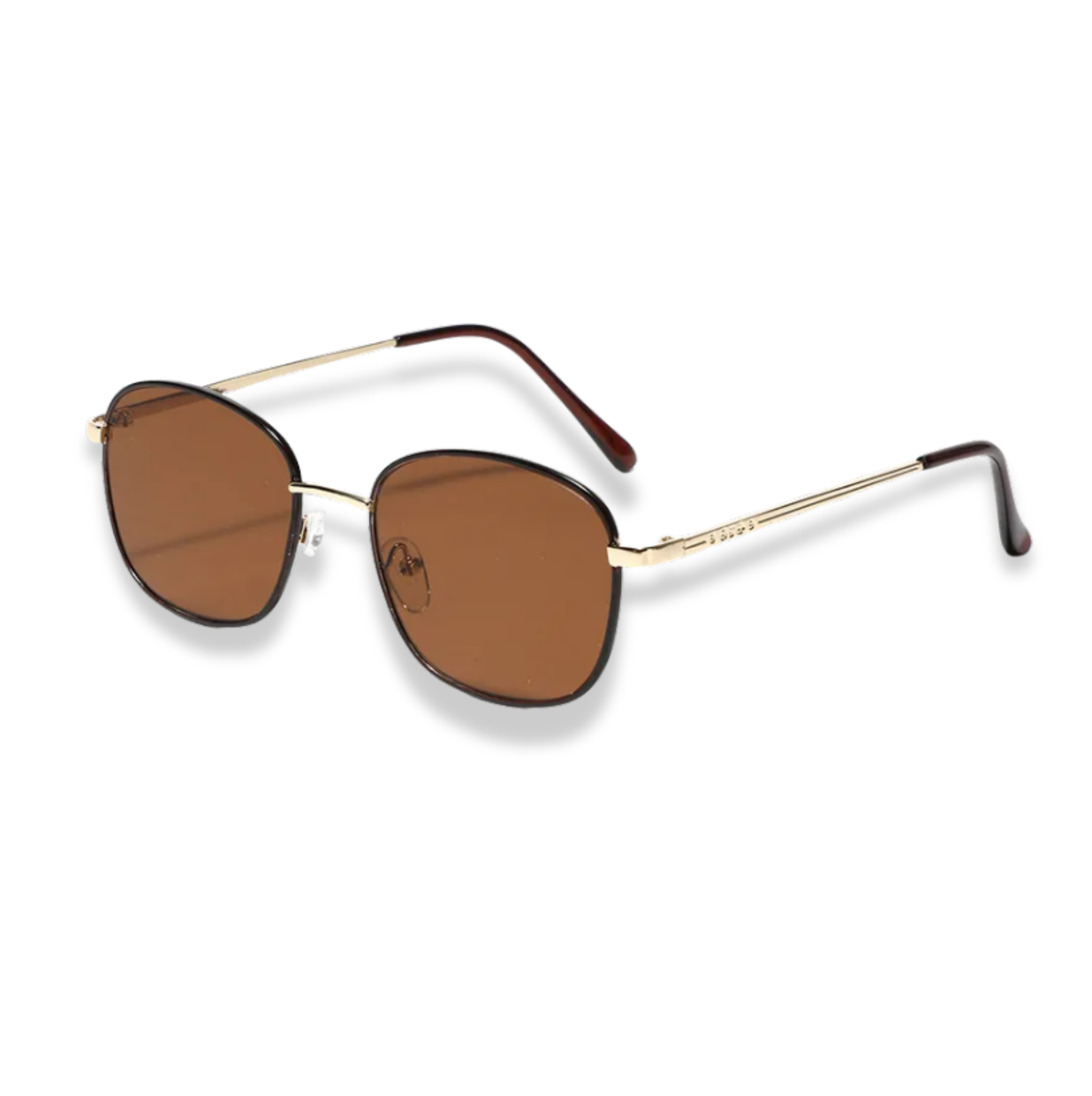 Gafas de sol mica café y contorno negro
