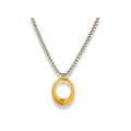 Cadena dije circulo chunky bicolor