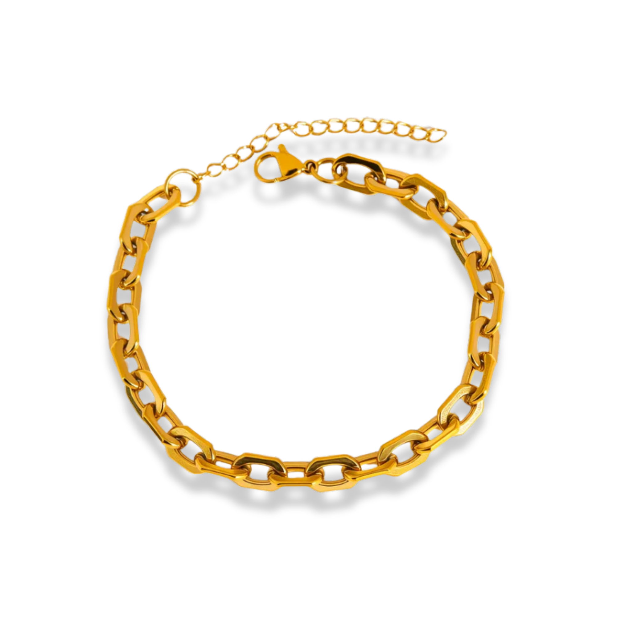 Pulsera eslabones cuadrados