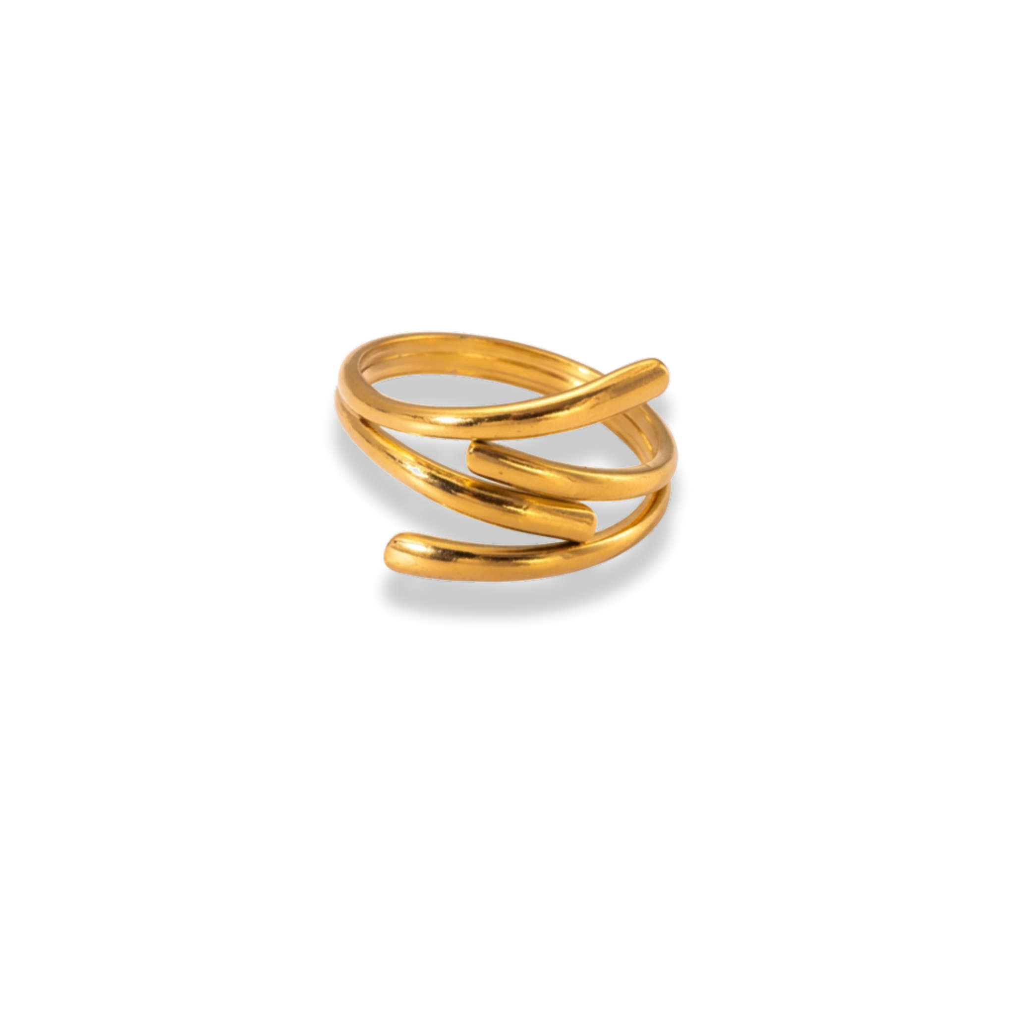 Anillo líneas asimétricas cruzadas