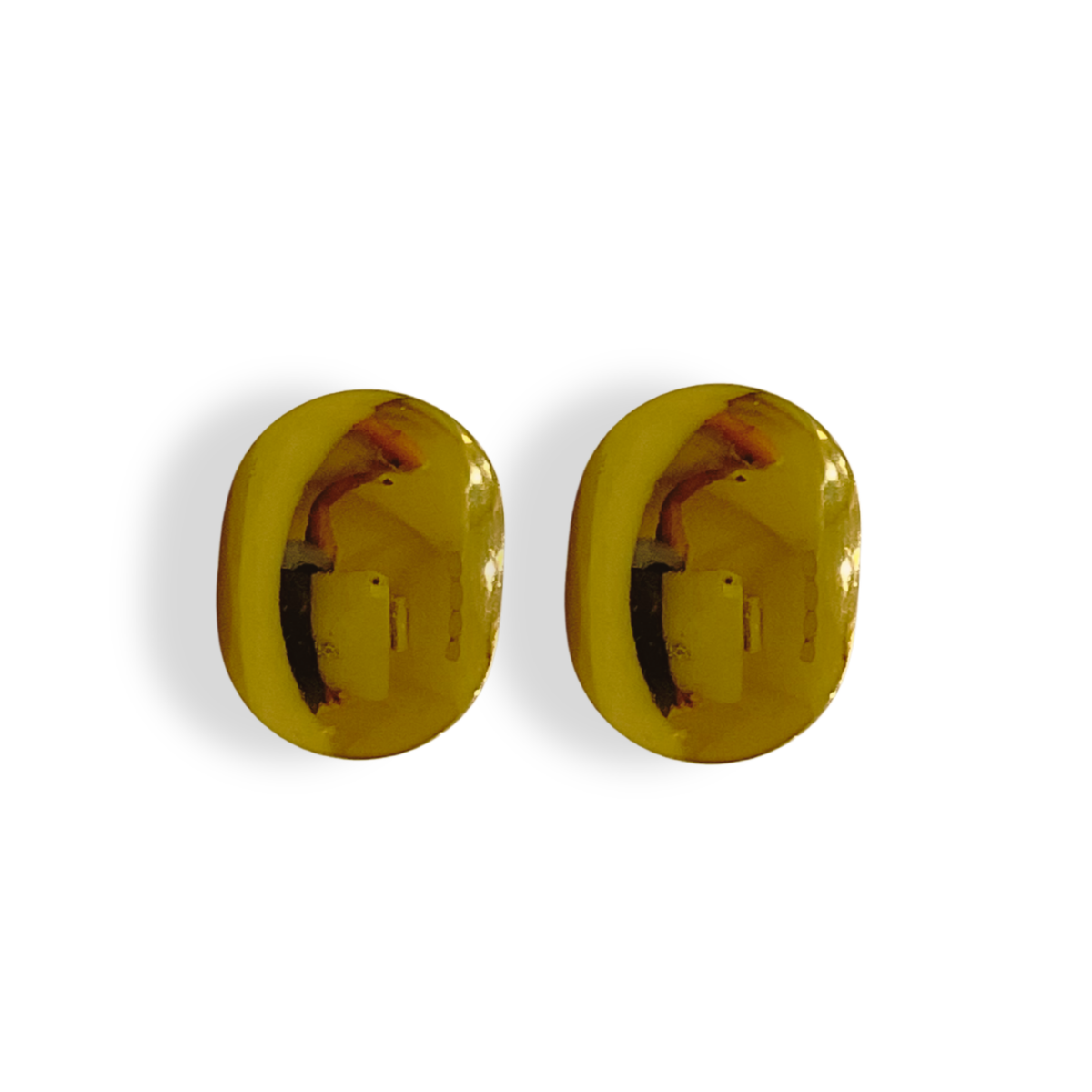 Aretes ovalados lisos