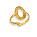 Anillo de óvalo texturizado