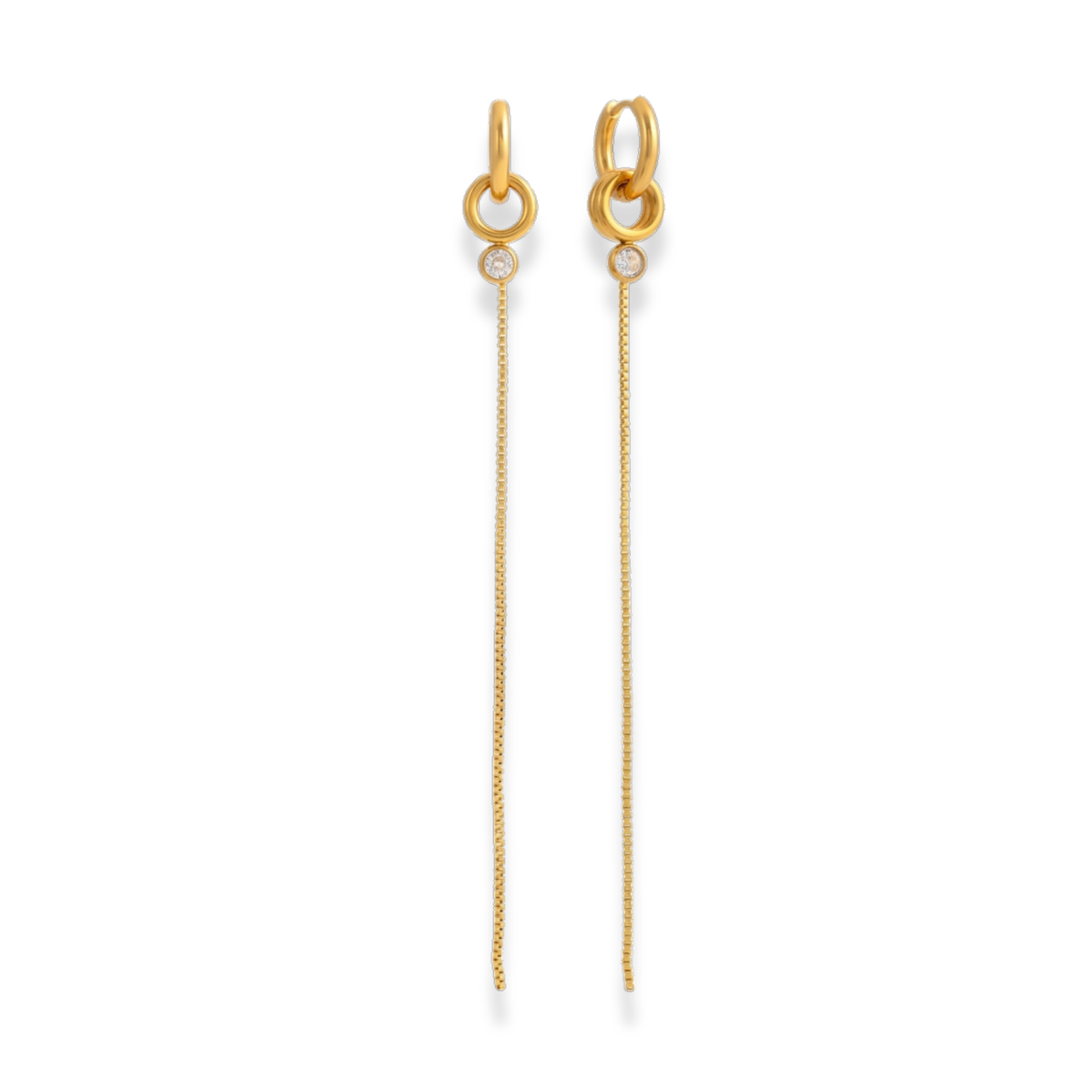 Hoops largos colgantes elegantes