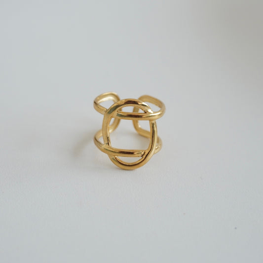 Anillo cruzado círculo