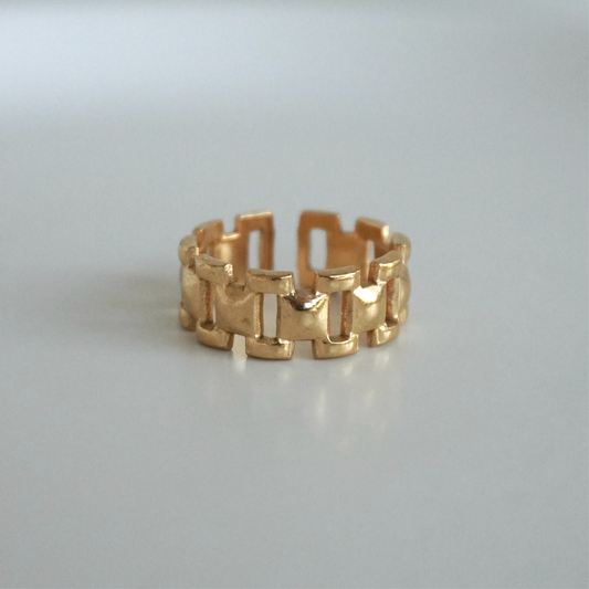 Anillo chuncky rejas