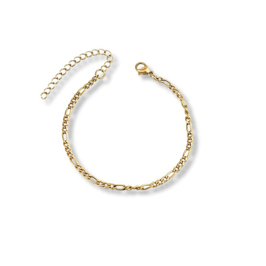 Pulsera de eslabones desiguales 3mm