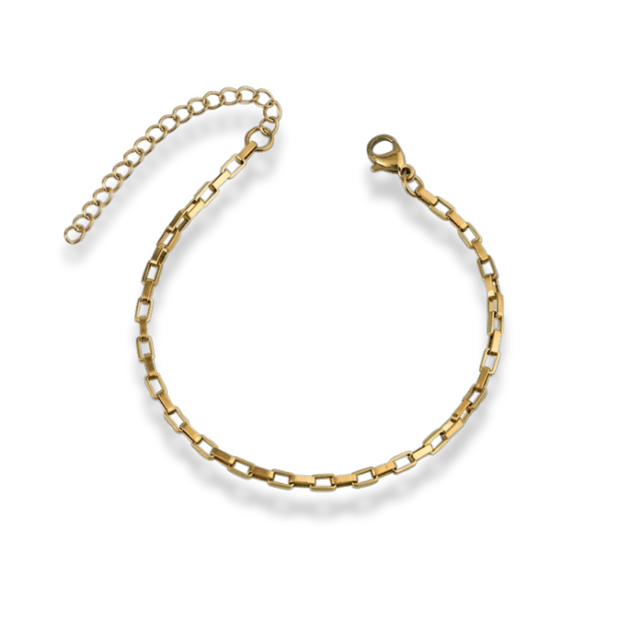 Pulsera de eslabones cuadrados