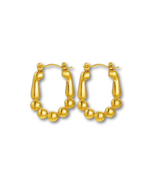 Arracadas mitad basica mitad bolitas