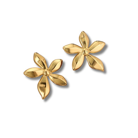 Aretes de flor tropical