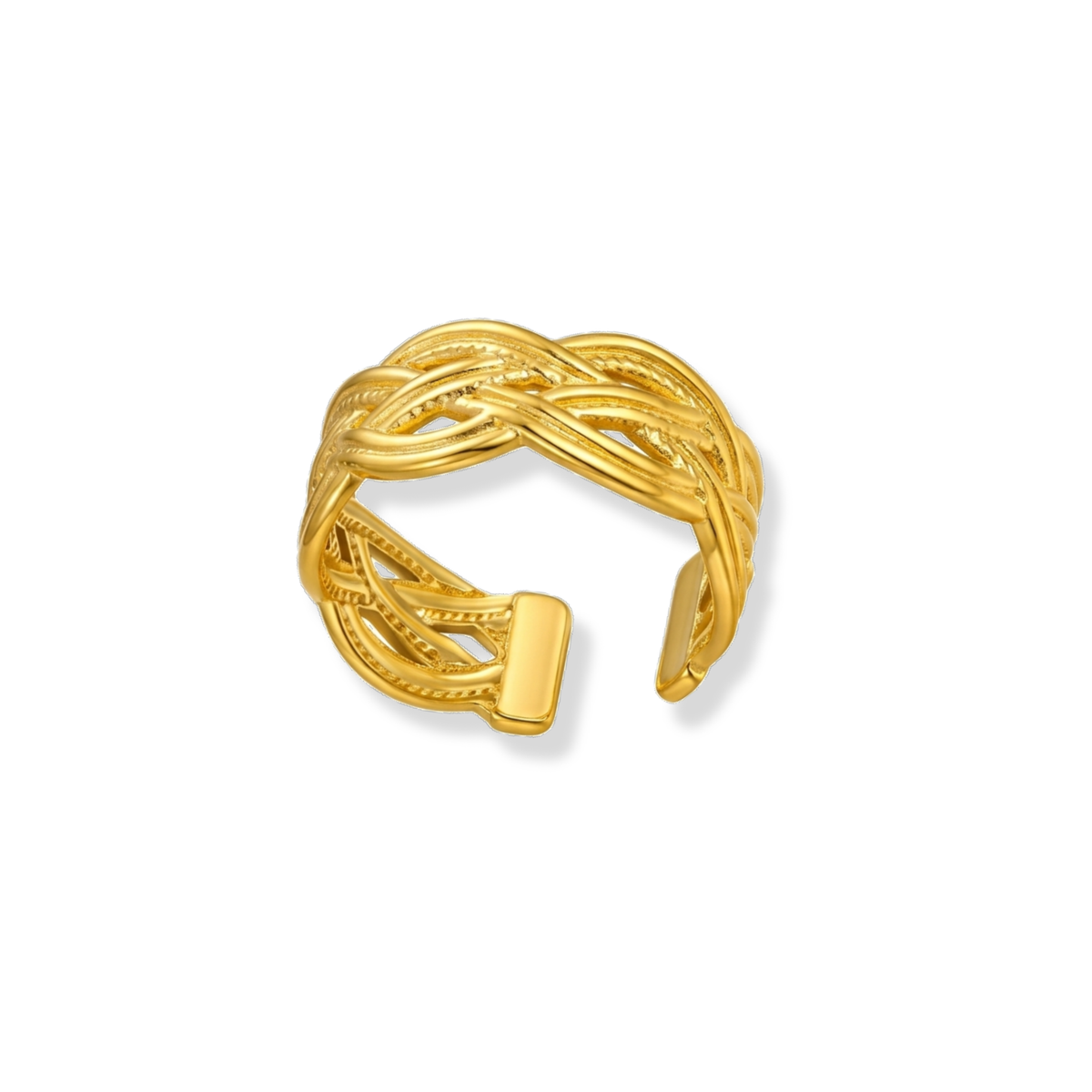 Anillo trenzado delgado