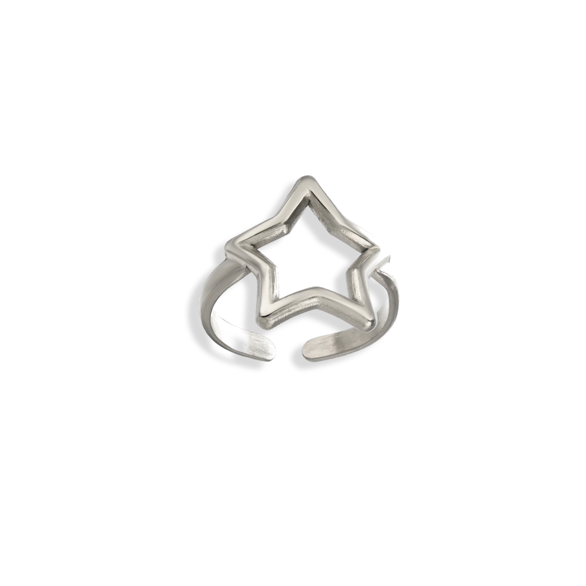 Anillo delgado de estrella hueca