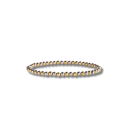 Pulsera bolitas bicolor 4mm