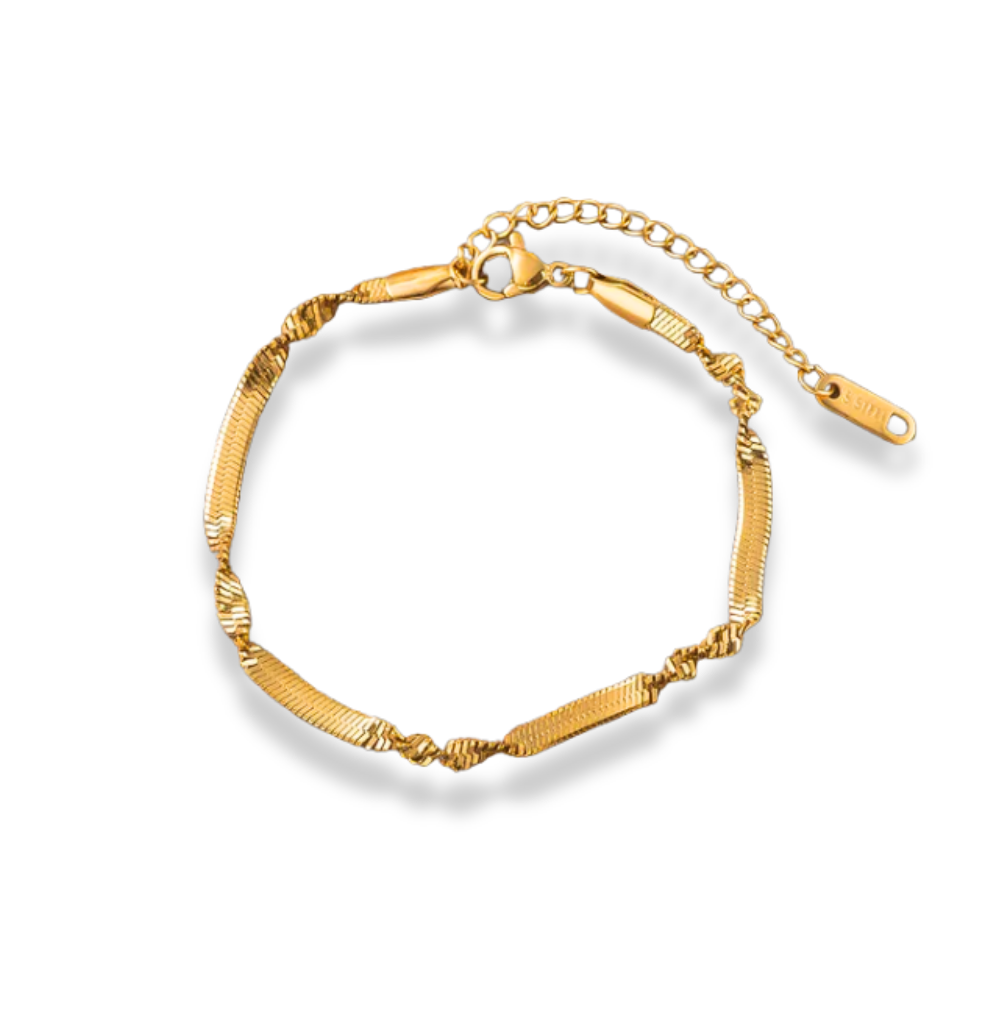 Pulsera lisa con nudos